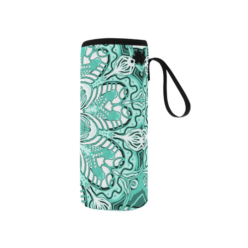 summer mandala 17 Neoprene Water Bottle Pouch/Small