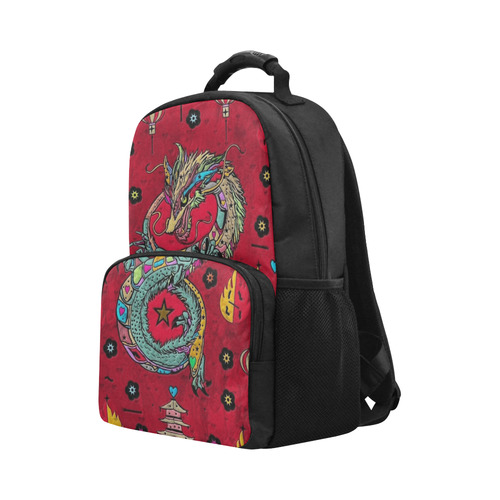 Dragon Popart by Nico Bielow Unisex Laptop Backpack (Model 1663)