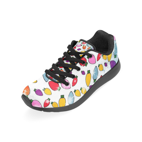 Christmas Bulb Popart by Nico Bielow Men's Running Shoes/Large Size (Model 020)