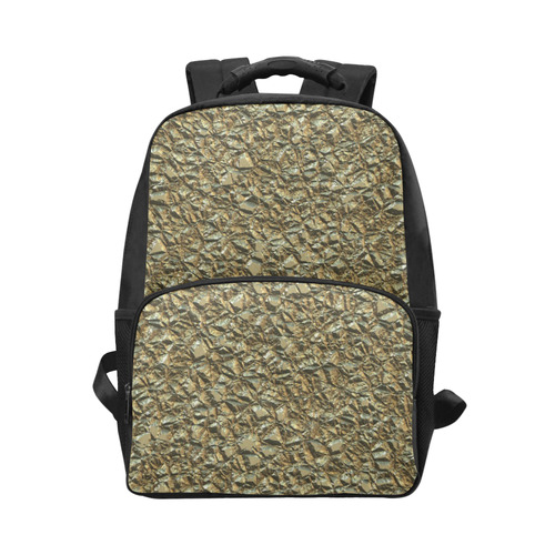 jagged stone golden by JamColors Unisex Laptop Backpack (Model 1663)