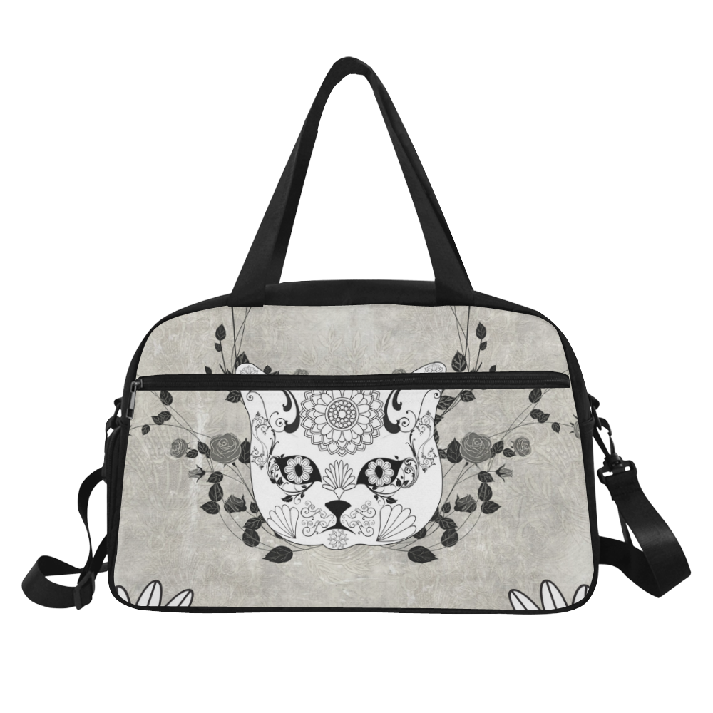 Wonderful sugar cat skull Fitness Handbag (Model 1671)
