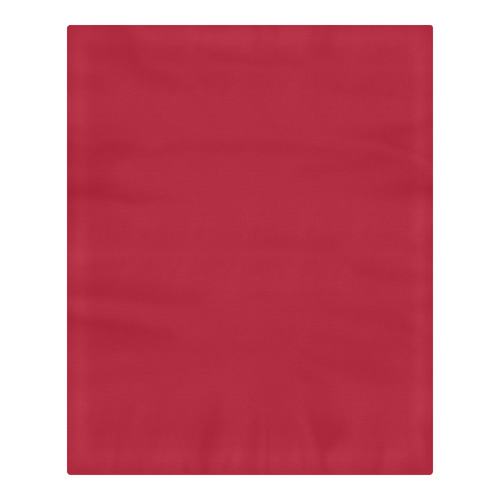 Designer Color Solid Cardinal Red 3-Piece Bedding Set