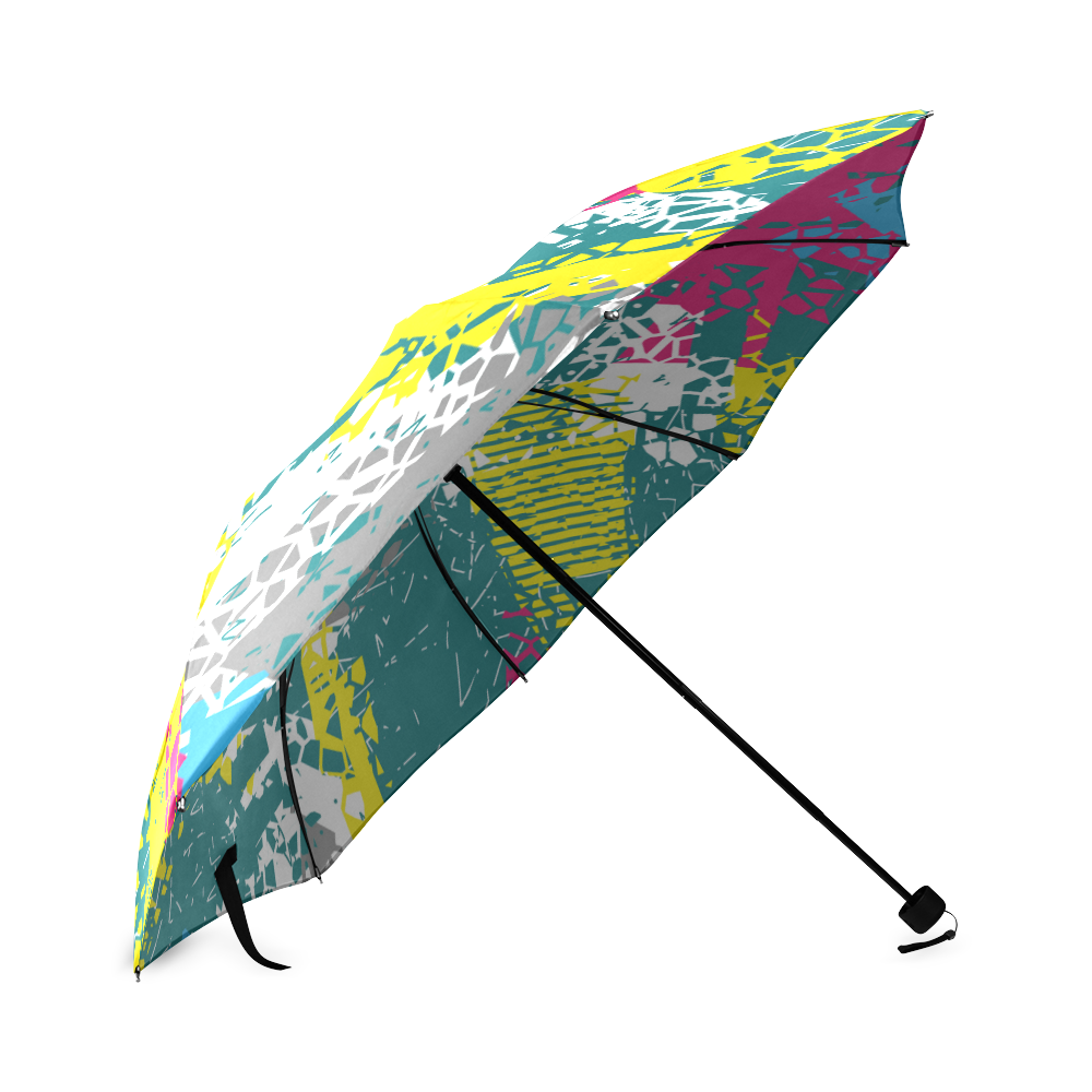 Cracked shapes Foldable Umbrella (Model U01)