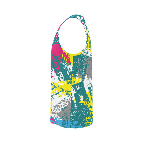 Cracked shapes All Over Print Tank Top for Men (Model T43)