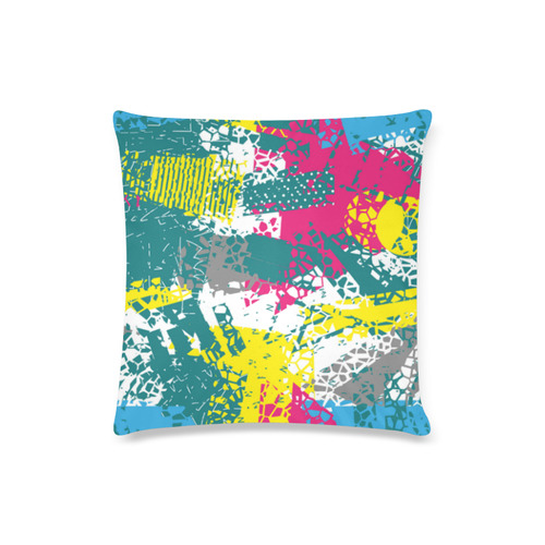 Cracked shapes Custom Zippered Pillow Case 16"x16"(Twin Sides)