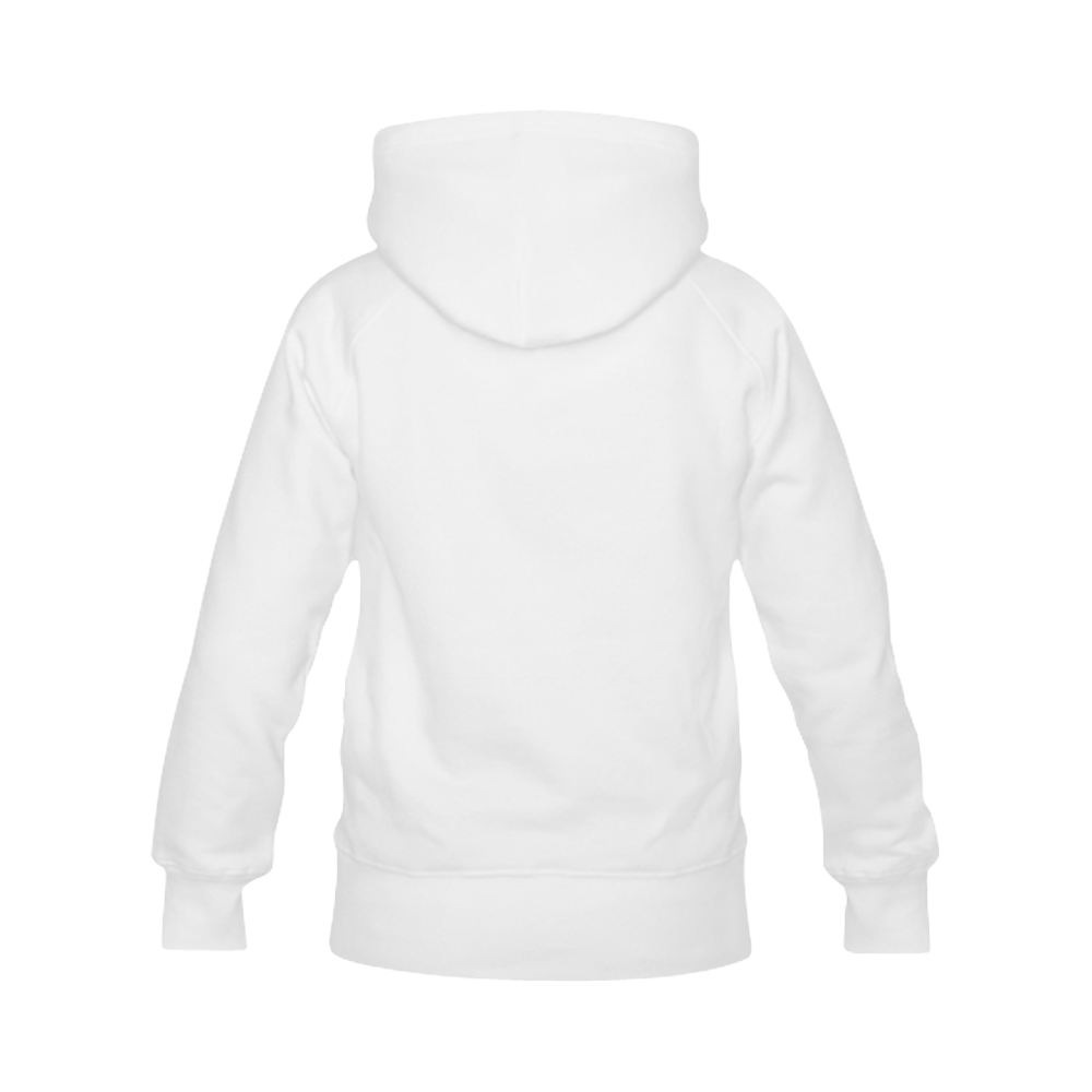 White pullover hoodie GAD Men's Classic Hoodies (Model H10)