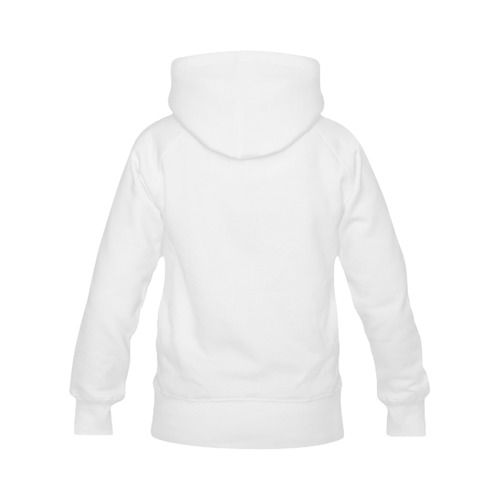 White pullover hoodie GAD Men's Classic Hoodies (Model H10)