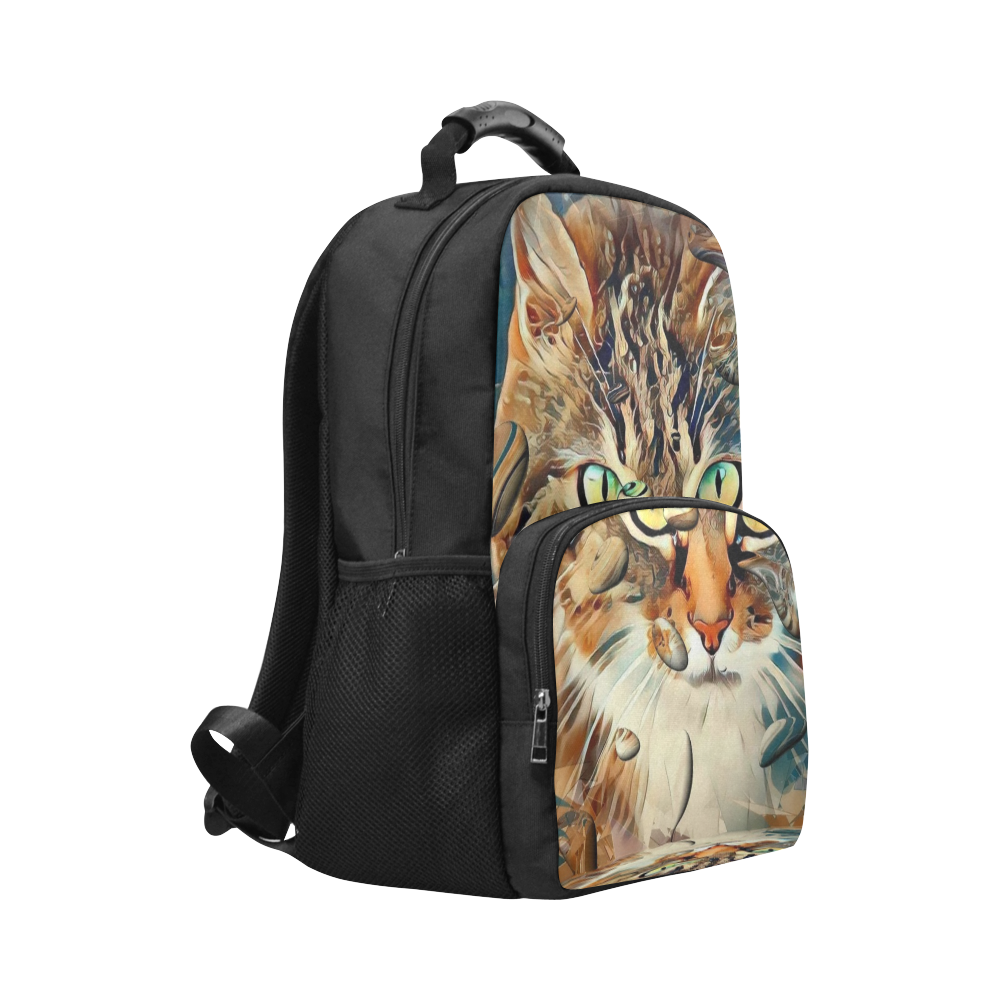 Cat Popart by Nico Bielow Unisex Laptop Backpack (Model 1663)