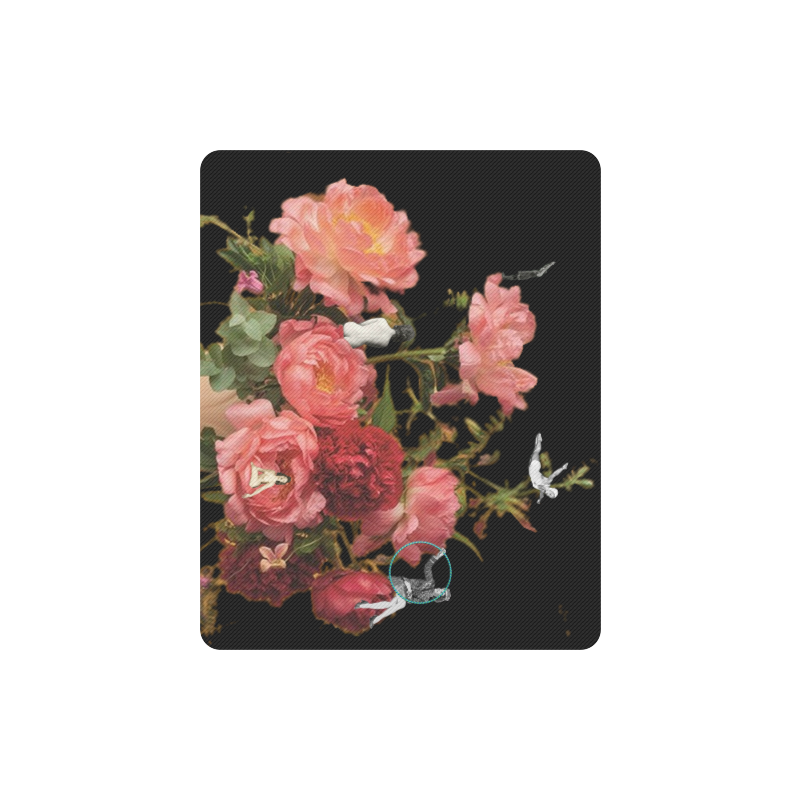 Retro Roses Rectangle Mousepad
