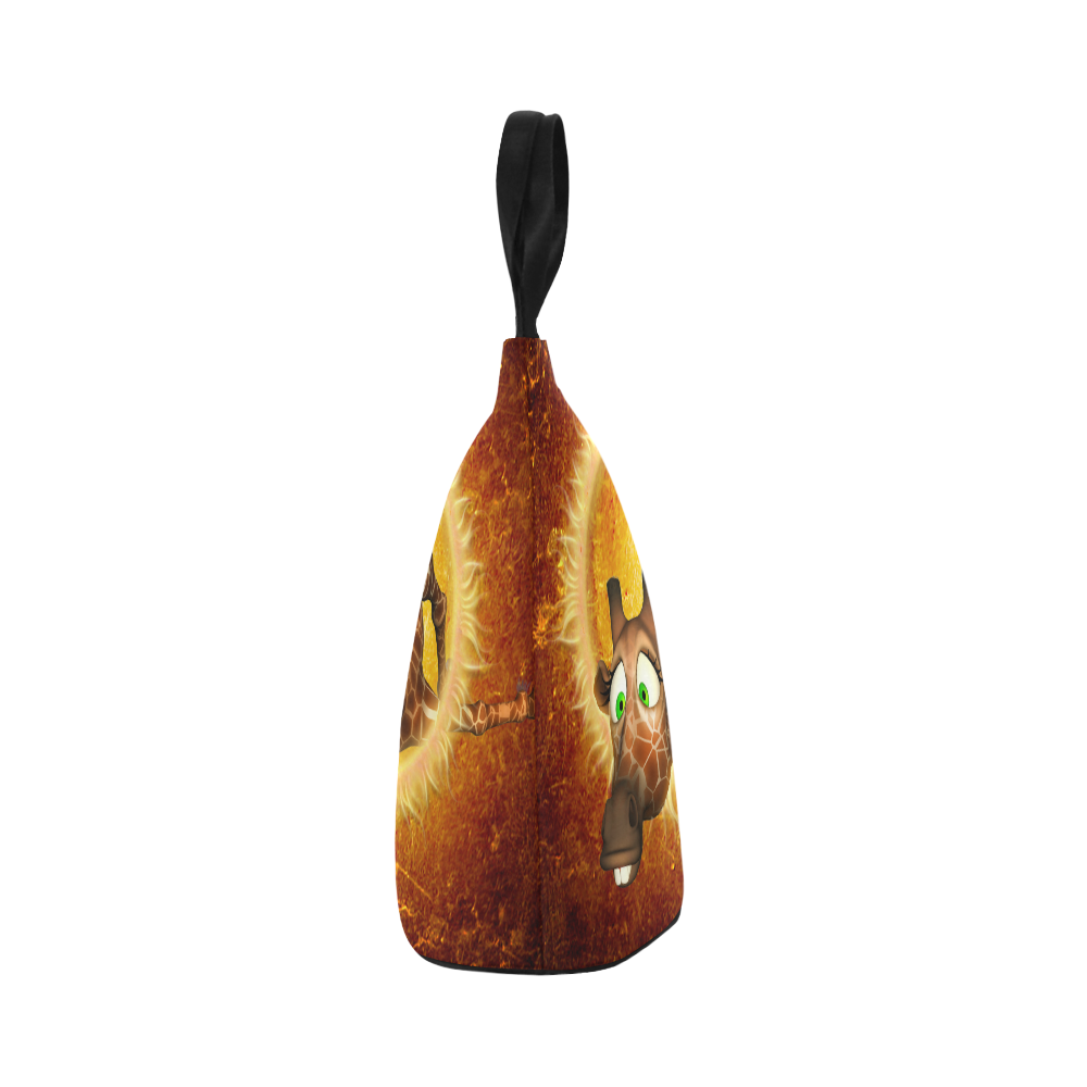 Funny, cute giraffe Nylon Lunch Tote Bag (Model 1670)