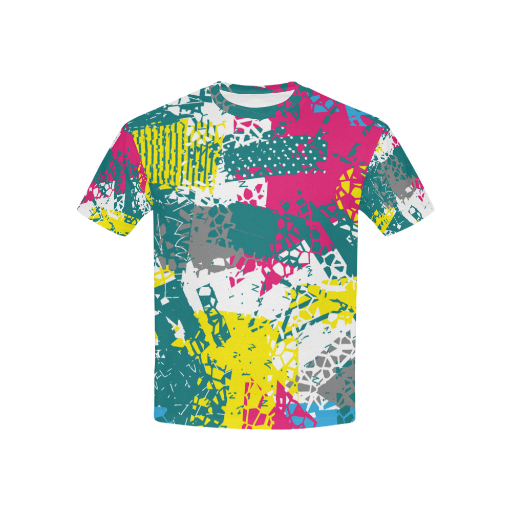 Cracked shapes Kids' All Over Print T-shirt (USA Size) (Model T40)