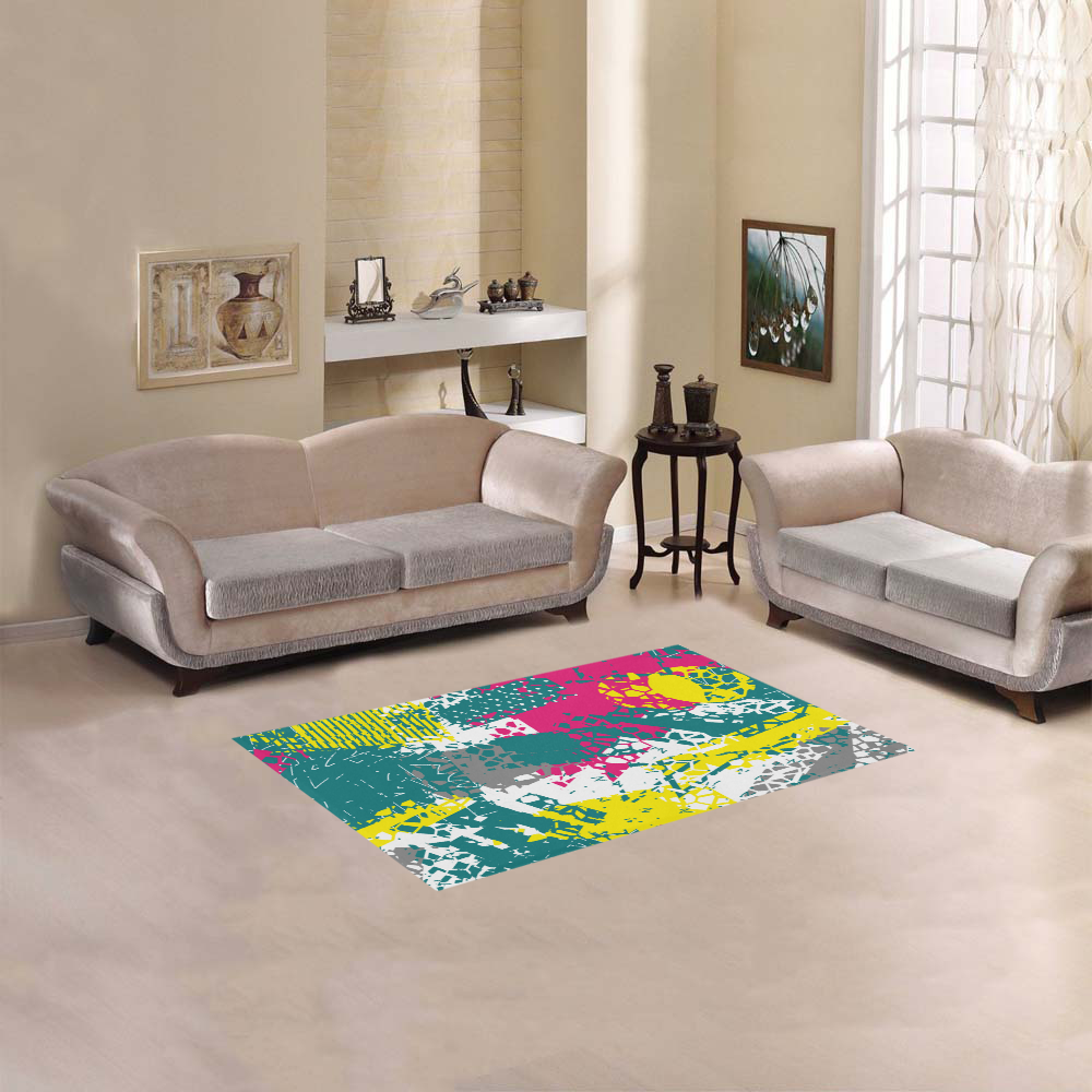 Cracked shapes Area Rug 2'7"x 1'8‘’