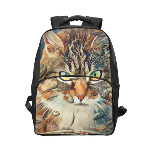 Cat Popart by Nico Bielow Unisex Laptop Backpack (Model 1663)