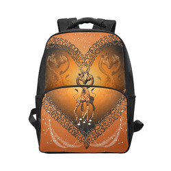 Giraffe in love Unisex Laptop Backpack (Model 1663)