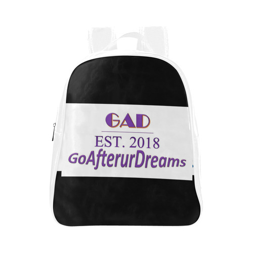 GAD Bookbag Black (purple) School Backpack (Model 1601)(Small)