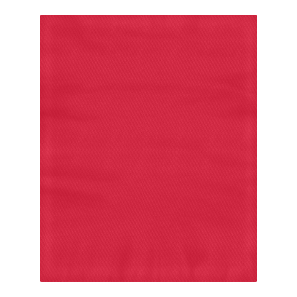 Designer Color Solid Crimson Red 3-Piece Bedding Set