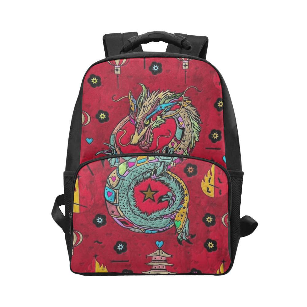 Dragon Popart by Nico Bielow Unisex Laptop Backpack (Model 1663)
