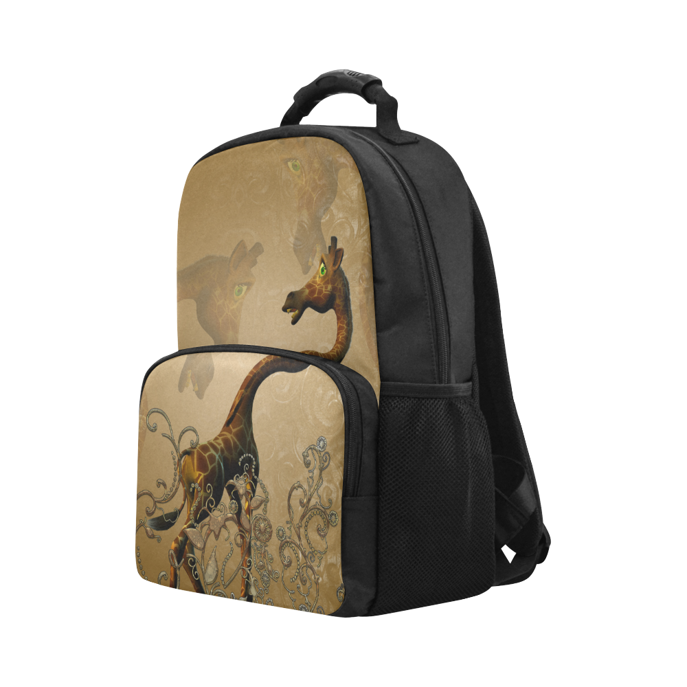 Little frightened giraffe Unisex Laptop Backpack (Model 1663)