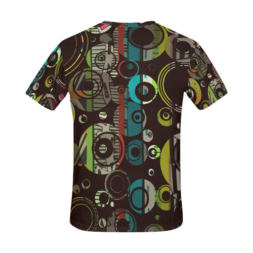 Circles texture All Over Print T-Shirt for Men (USA Size) (Model T40)
