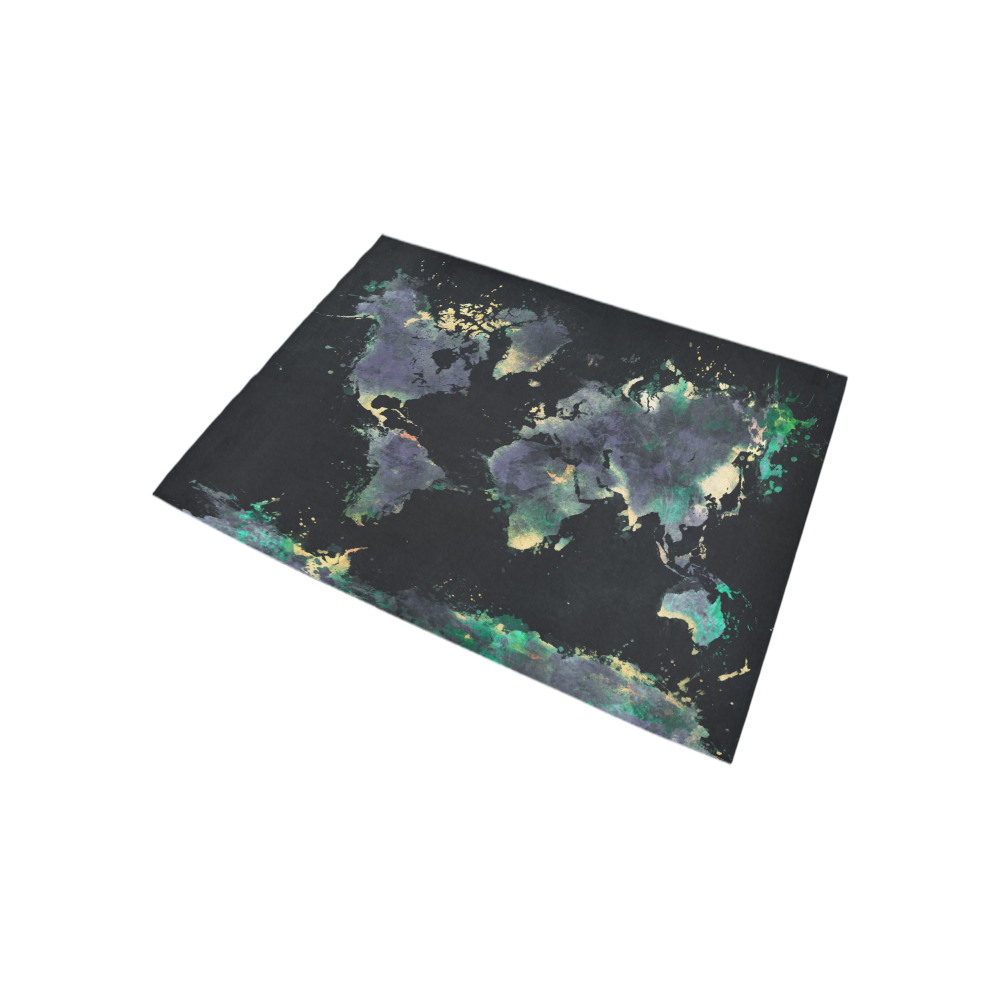world map #map #worldmap Area Rug 5'3''x4' | ID: D2067205