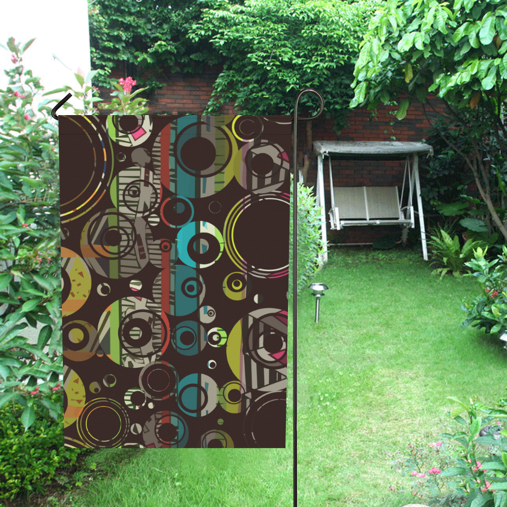 Circles texture Garden Flag 12‘’x18‘’（Without Flagpole）