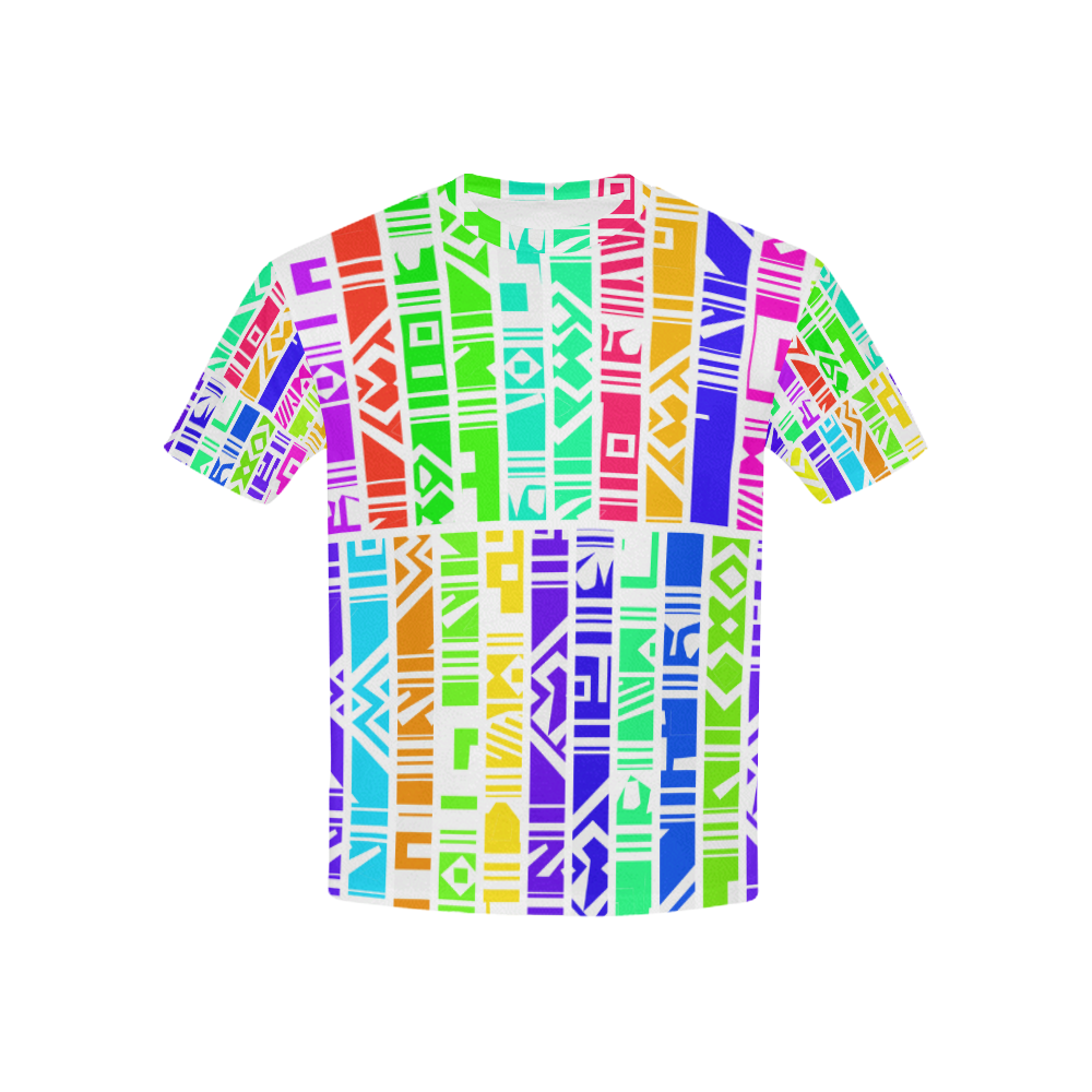 Colorful stripes Kids' All Over Print T-shirt (USA Size) (Model T40)