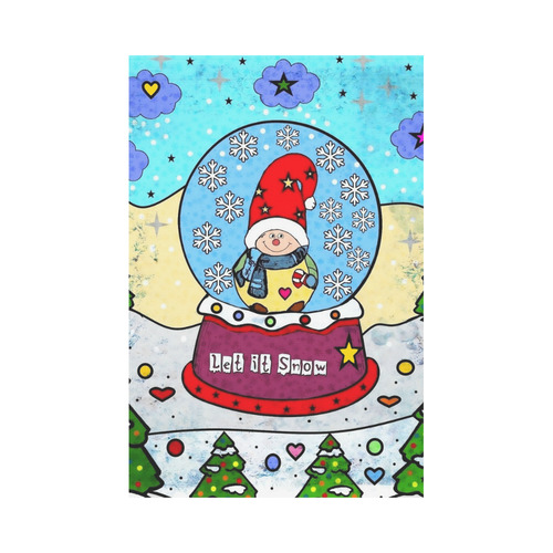 Let it Snow by Nico Bielow Garden Flag 12‘’x18‘’（Without Flagpole）