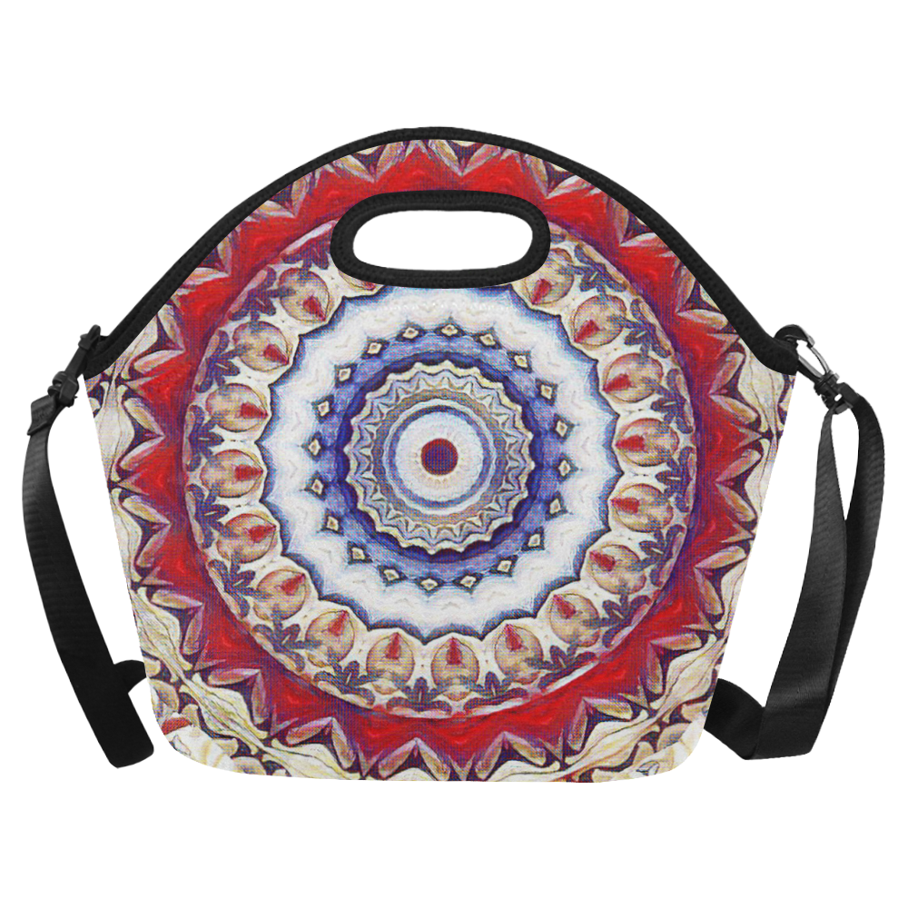 X-Mas Romantic Mandala Neoprene Lunch Bag/Large (Model 1669)