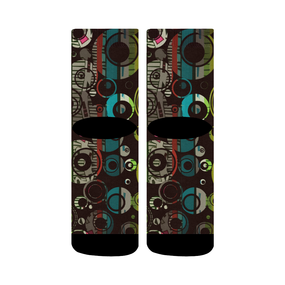 Circles texture Crew Socks