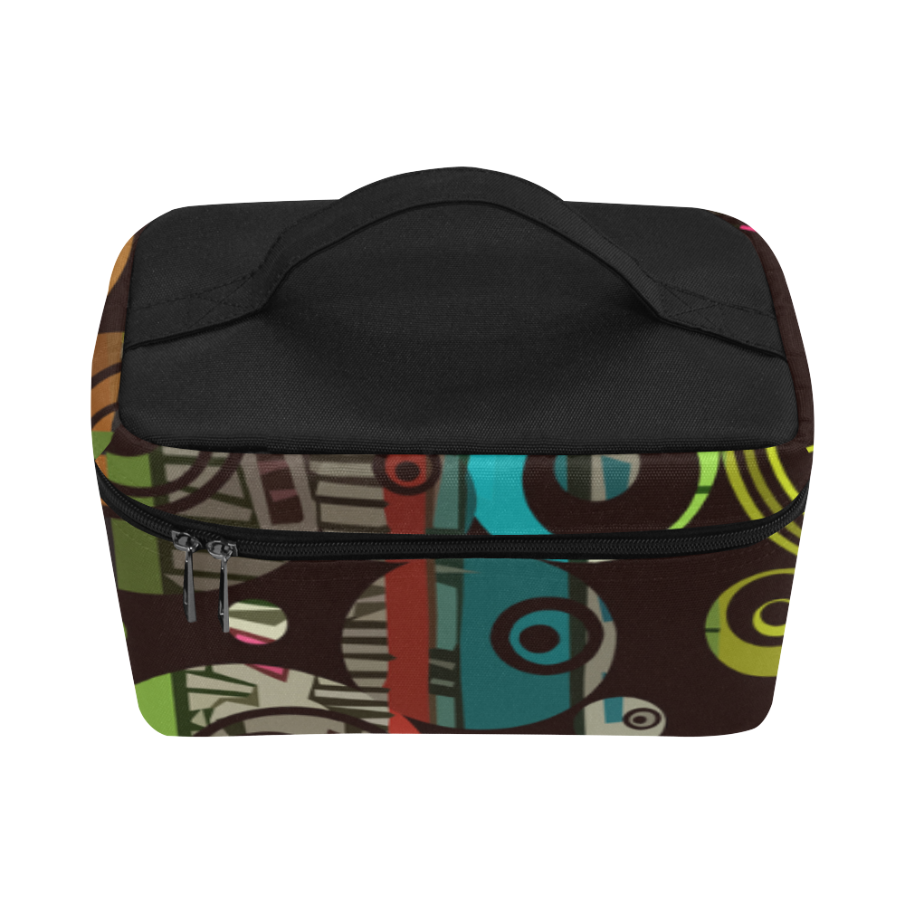 Circles texture Cosmetic Bag/Large (Model 1658)