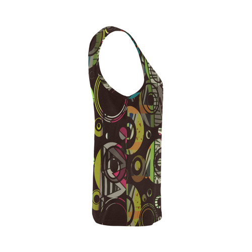 Circles texture All Over Print Tank Top for Women (Model T43)