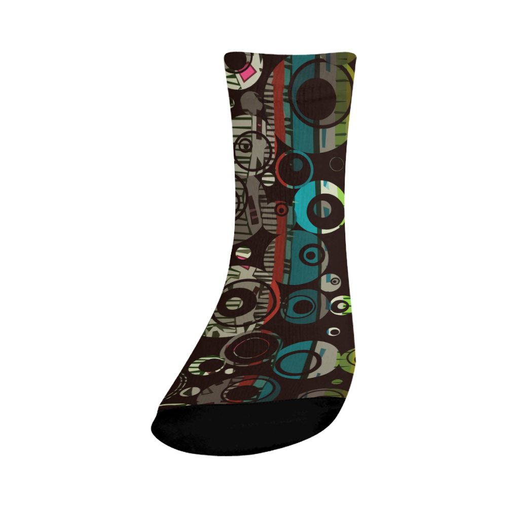 Circles texture Crew Socks