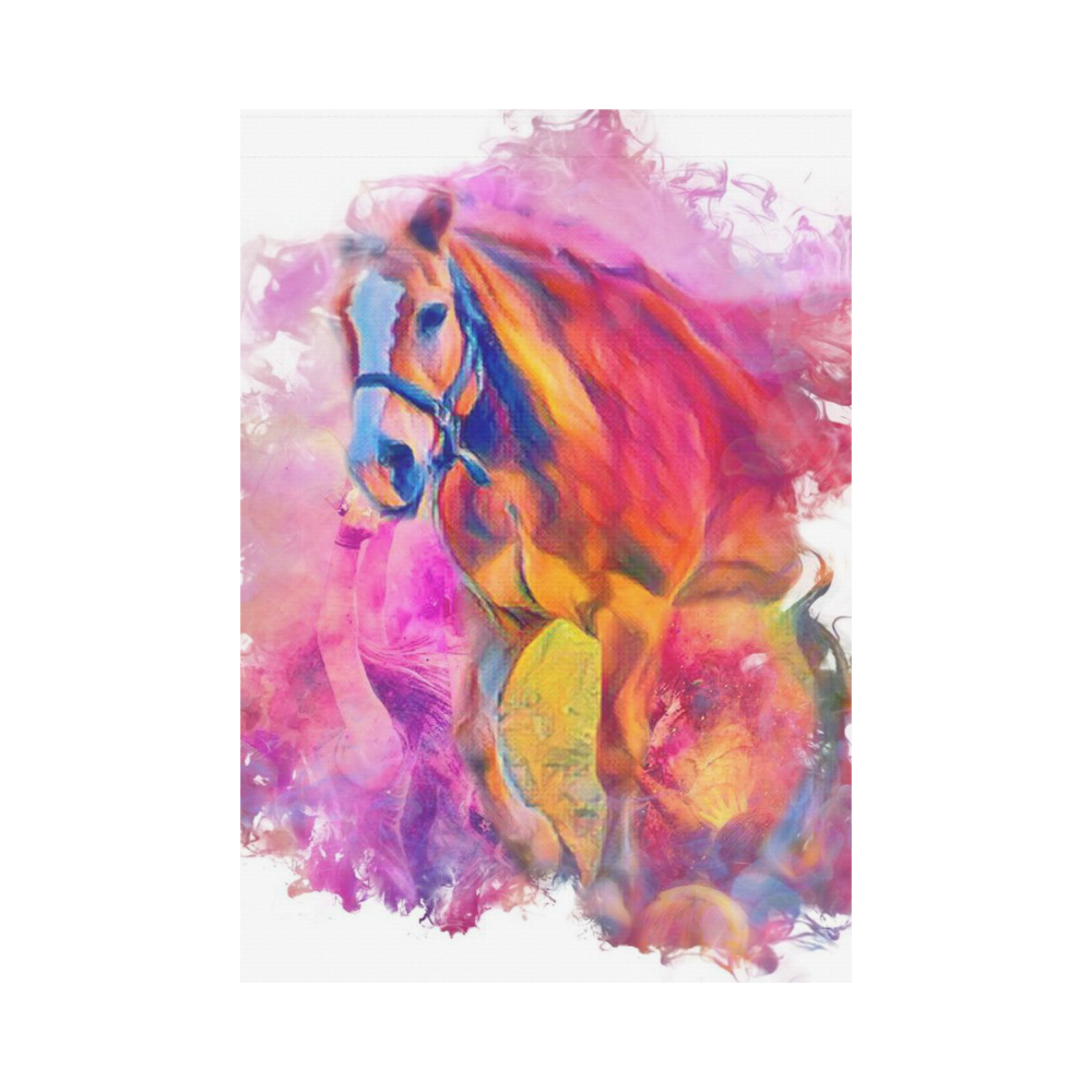 Painterly Animal - Horse by JamColors Garden Flag 28''x40'' （Without Flagpole）