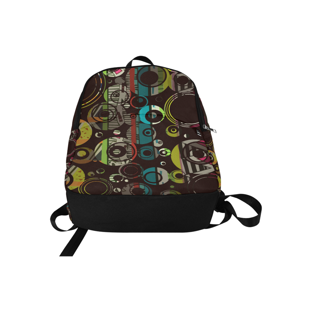 Circles texture Fabric Backpack for Adult (Model 1659) | ID: D2068376