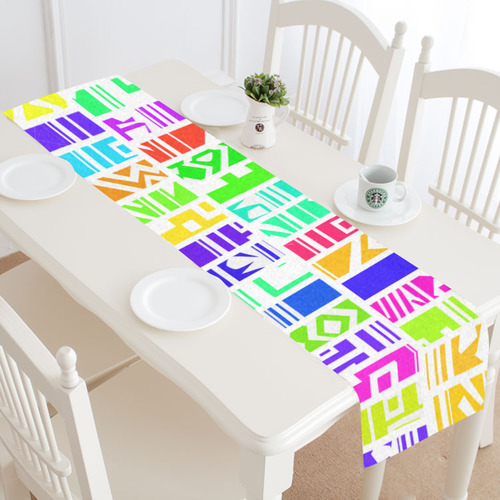 Colorful stripes Table Runner 16x72 inch