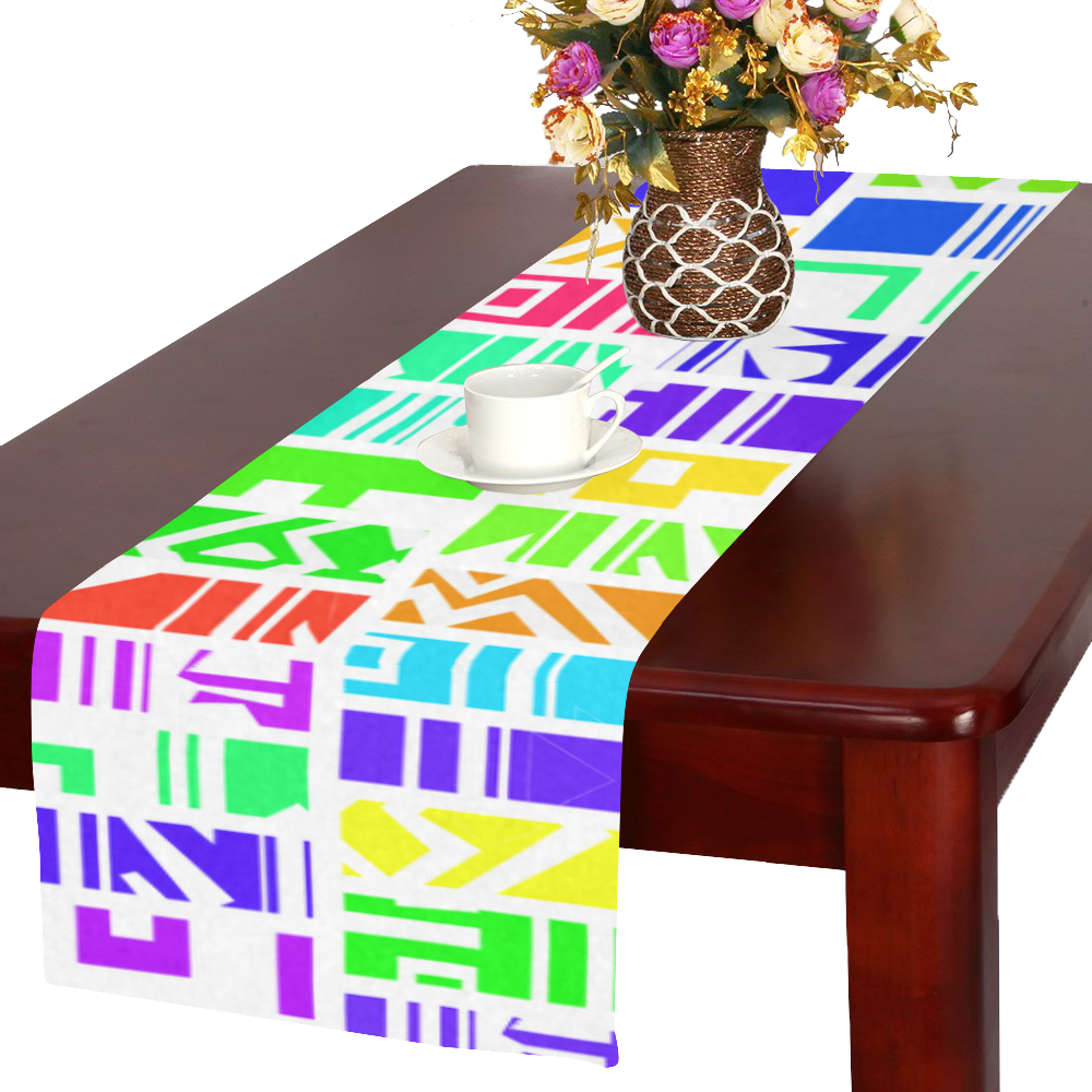 Colorful stripes Table Runner 16x72 inch