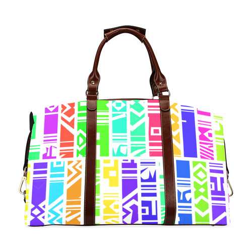 Colorful stripes Classic Travel Bag (Model 1643) Remake