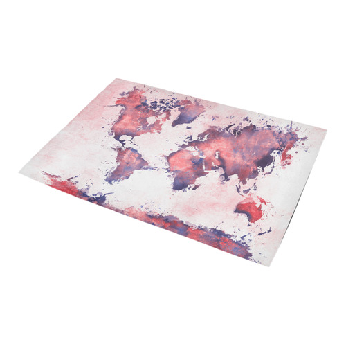 world map #map #worldmap Azalea Doormat 24" x 16" (Sponge Material)