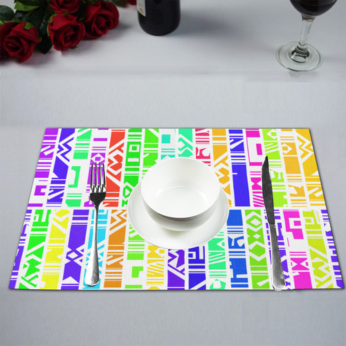 Colorful stripes Placemat 12’’ x 18’’ (Set of 4)