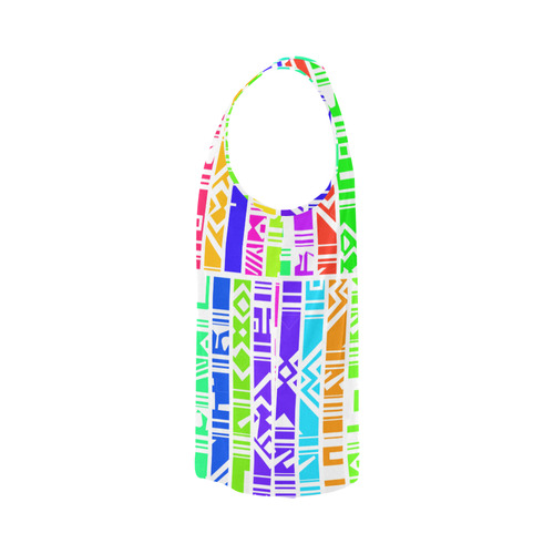 Colorful stripes All Over Print Tank Top for Men (Model T43)
