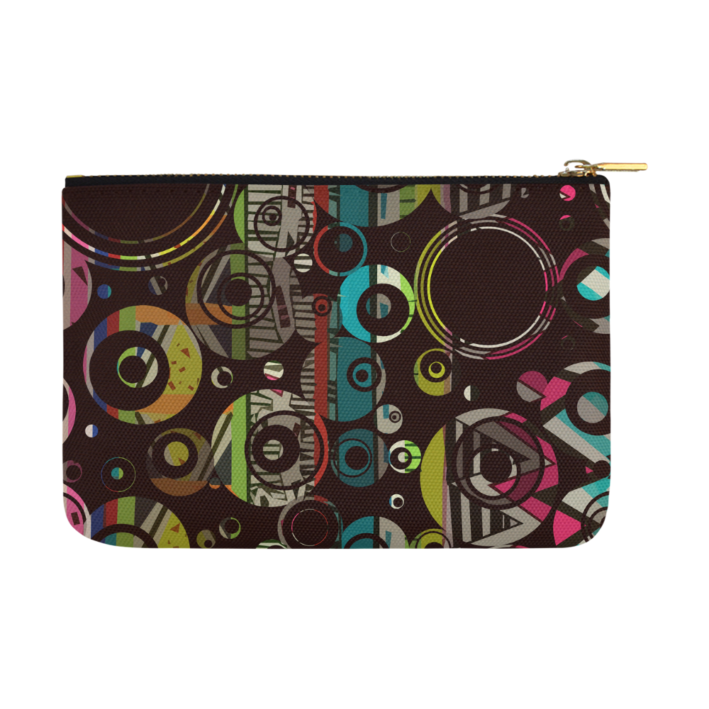 Circles texture Carry-All Pouch 12.5''x8.5''