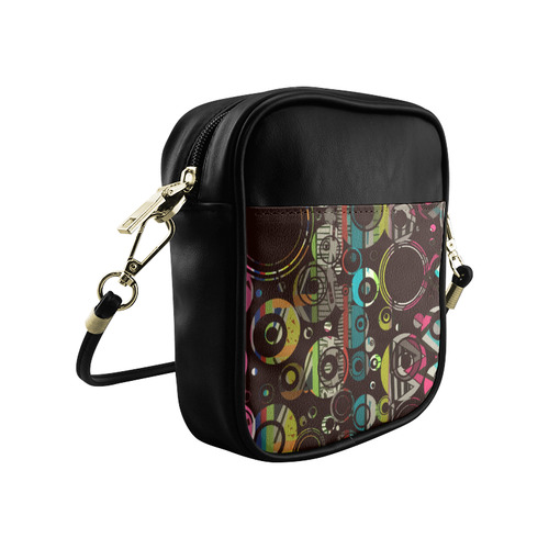 Circles texture Sling Bag (Model 1627)