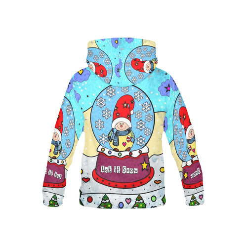 Let it Snow by Nico Bielow All Over Print Hoodie for Kid (USA Size) (Model H13)