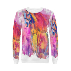 Painterly Animal - Horse by JamColors All Over Print Crewneck Sweatshirt for Women (Model H18)