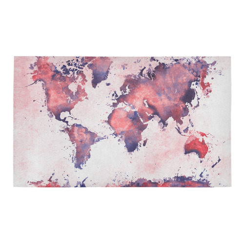 world map #map #worldmap Azalea Doormat 30" x 18" (Sponge Material)