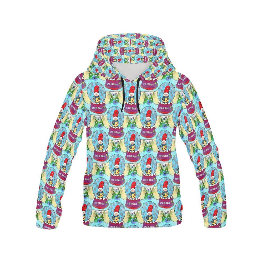 Let it Snow by Nico Bielow All Over Print Hoodie for Women (USA Size) (Model H13)