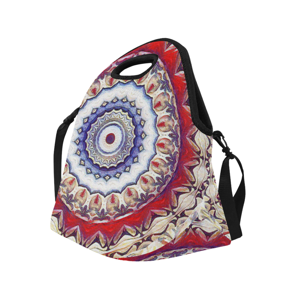 X-Mas Romantic Mandala Neoprene Lunch Bag/Large (Model 1669)