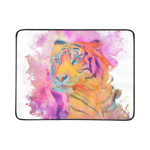 Painterly Animal - Tiger by JamColors Beach Mat 78"x 60"