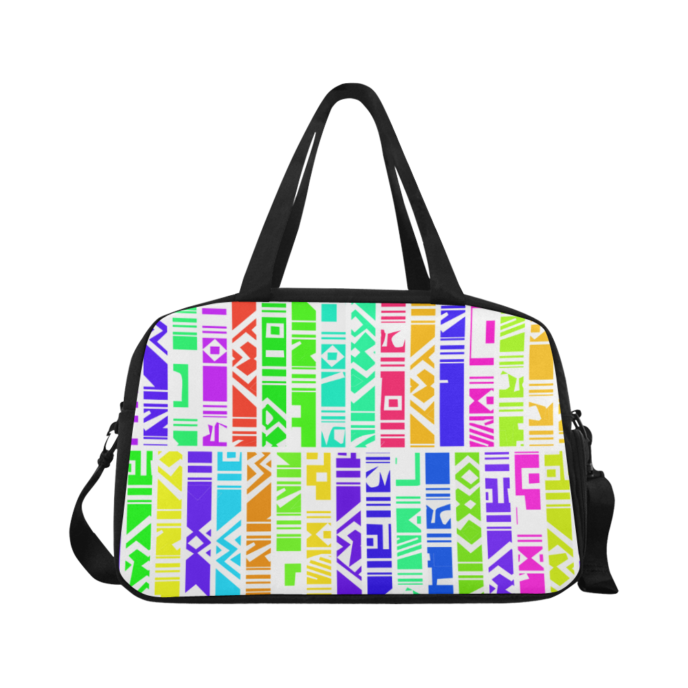 Colorful stripes Fitness Handbag (Model 1671)