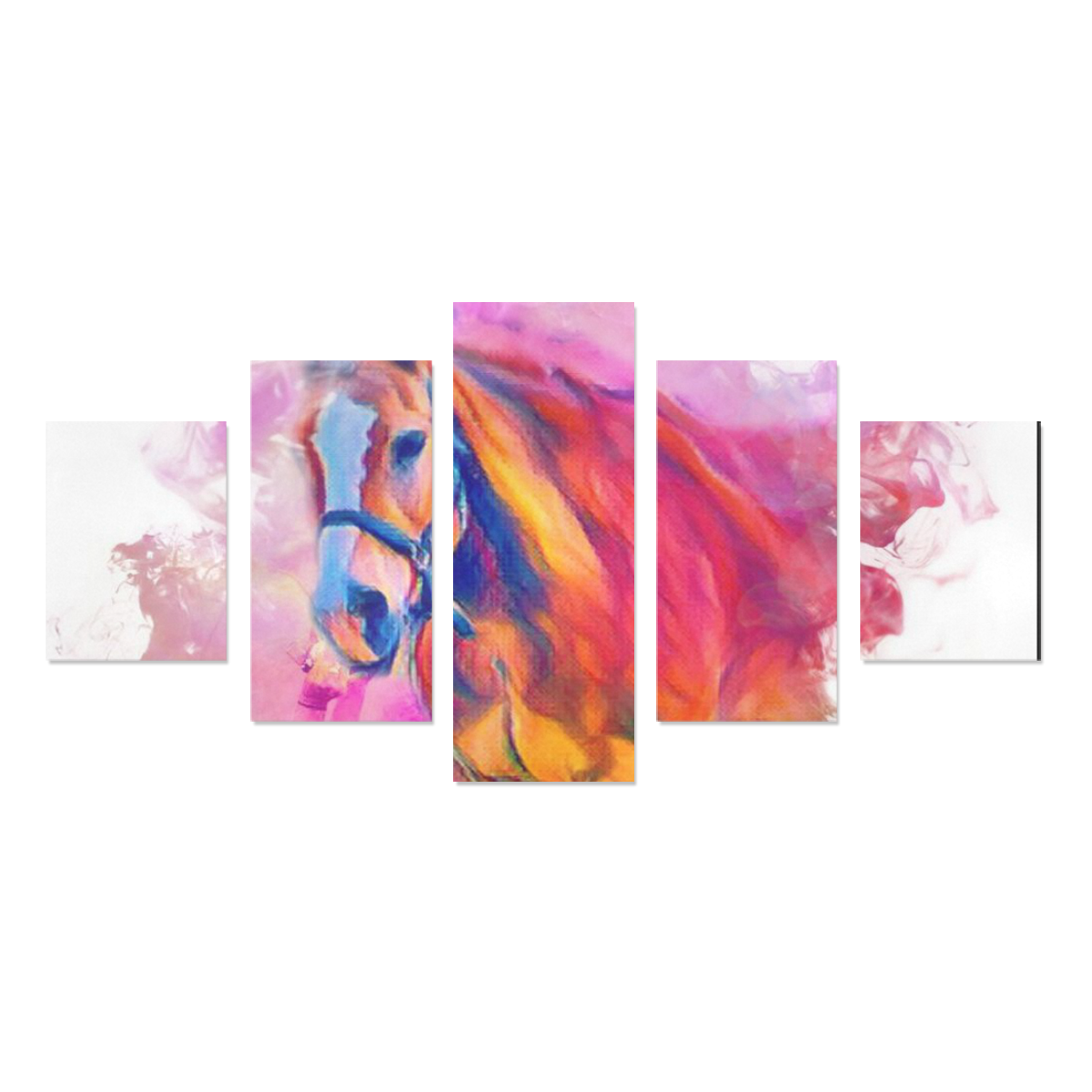 Painterly Animal - Horse by JamColors Canvas Print Sets B (No Frame)